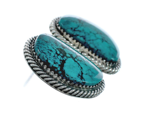 Native American Turquoise Sterling Silver Post Earrings X11023